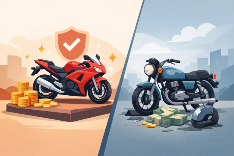Agreed Value vs Actual Cash for Bikes